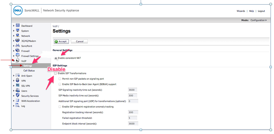 How to configure a SonicWALL Security Appliance for use with